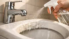 Jak odstranit vodní kámen v koupelně: jednoduchý trik s bílým octem